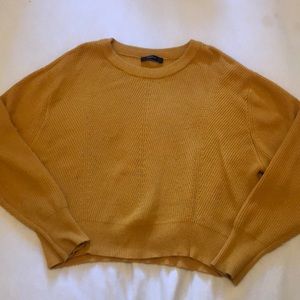 Zara Yellow Crewneck Sweater